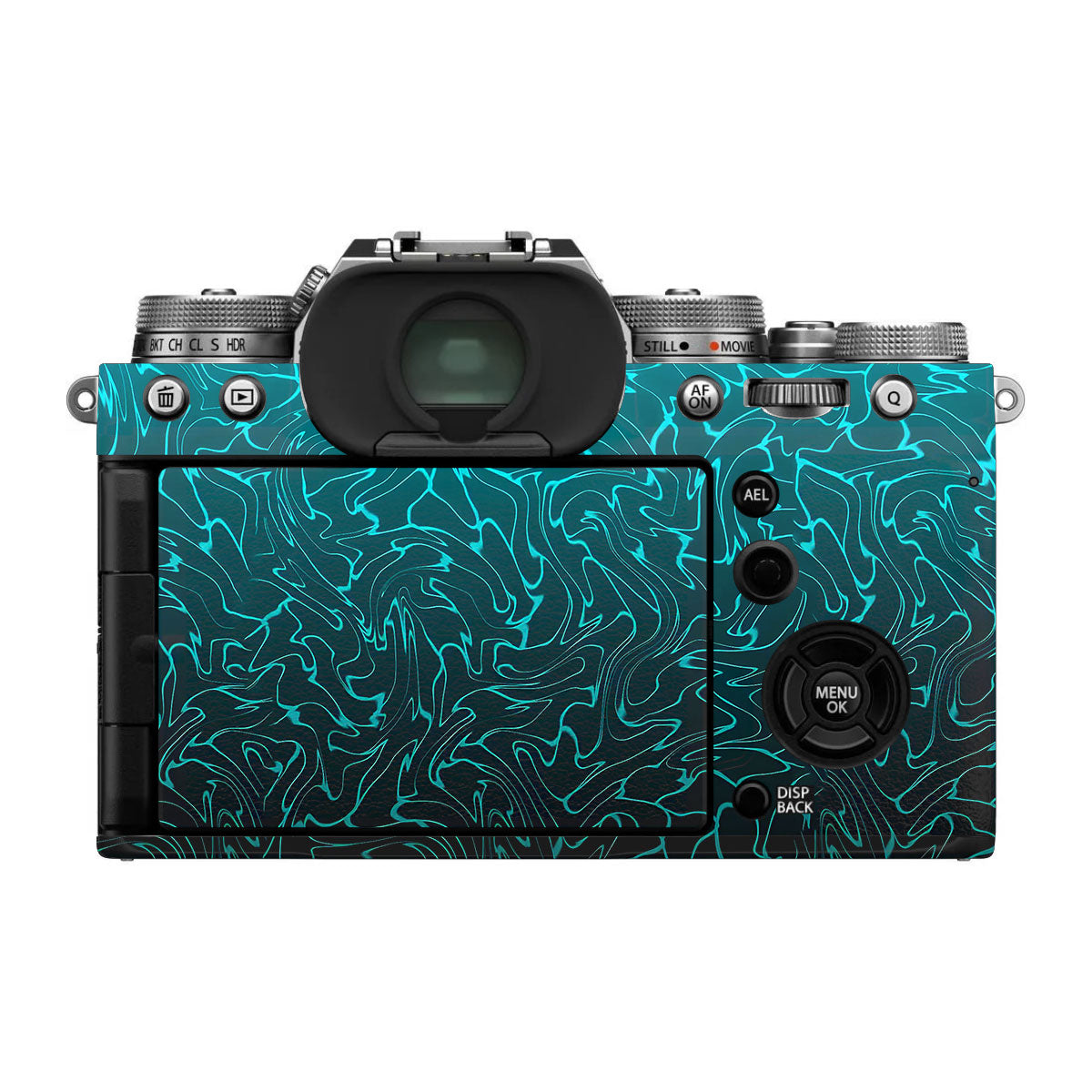 Lime Yellow to Black Gradient FujiFilm X-T4 Camera Skin