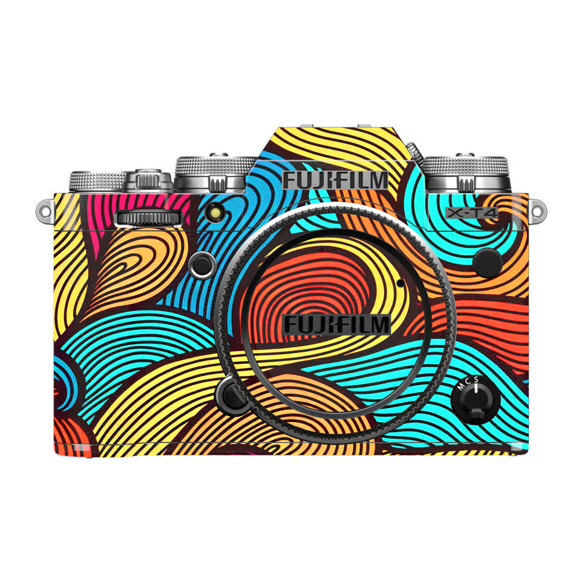 Red Lava Flow FujiFilm X-T4 Camera Skin