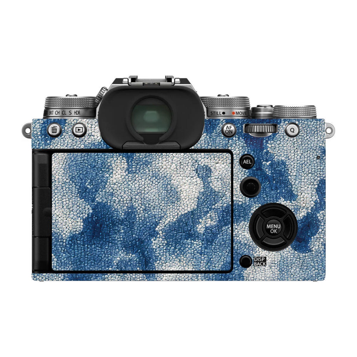 Topographic Map Pattern FujiFilm X-T4 Camera Skin