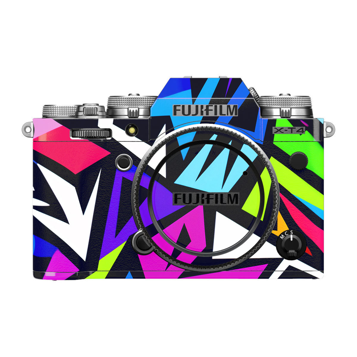 Retro Abstract Striped Swirl FujiFilm X-T4 Camera Skin