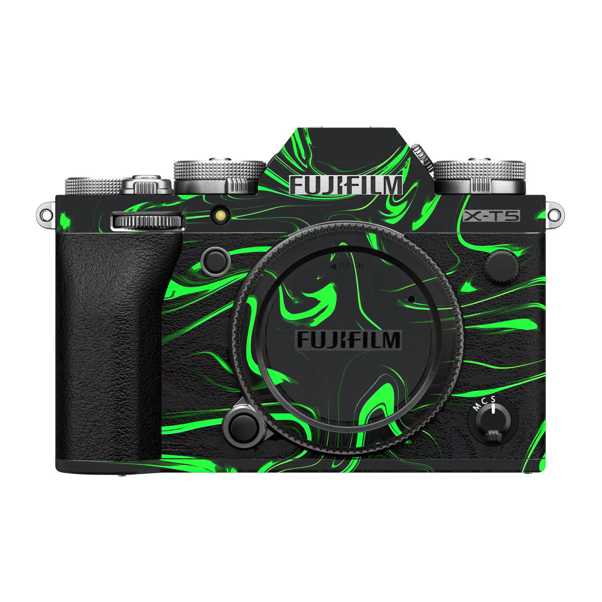 Green Liquid Pattern FujiFilm X-T5 Camera Skin