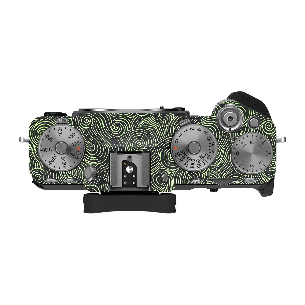 Green Spirals FujiFilm X-T5 Camera Skin