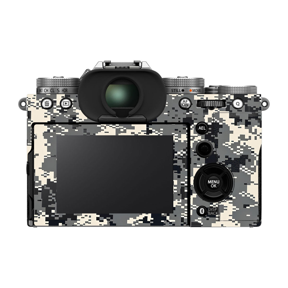 Grey Black Pixel FujiFilm X-T5 Camera Skin