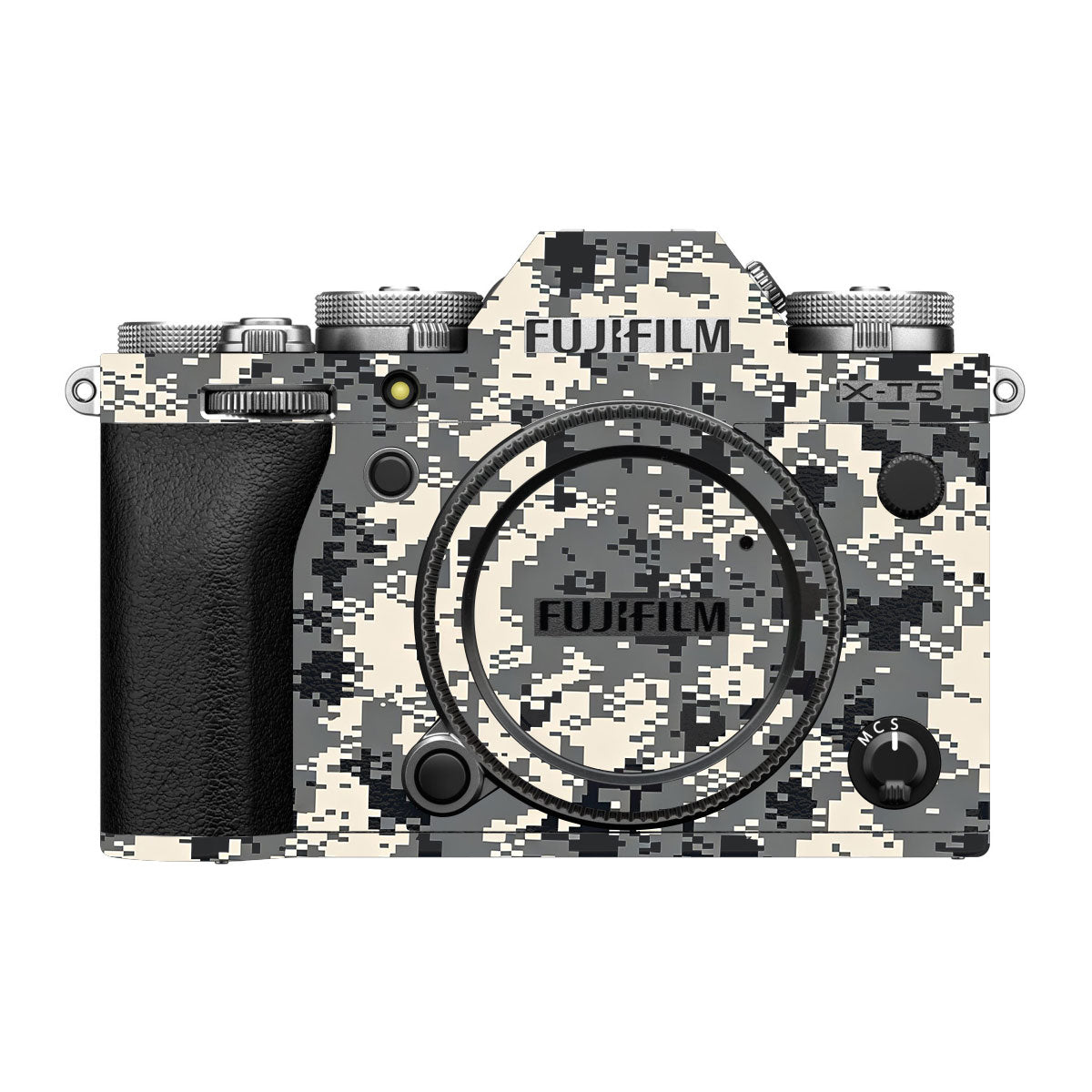 Grey Black Pixel FujiFilm X-T5 Camera Skin