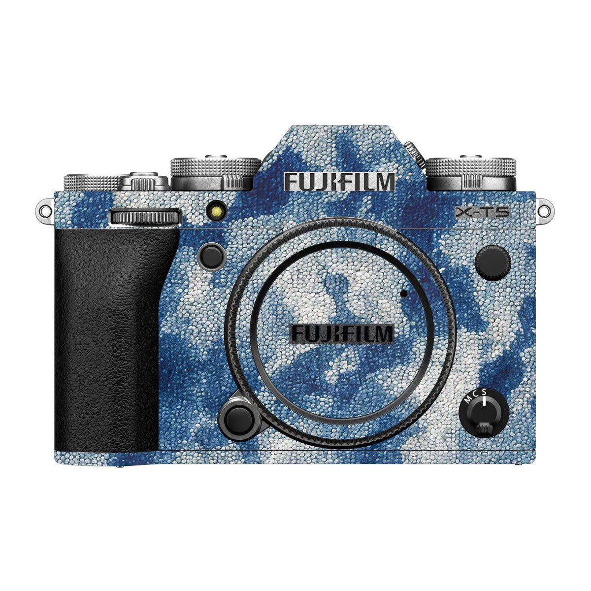 Blue Watercolor Fabric FujiFilm X-T5 Camera Skin