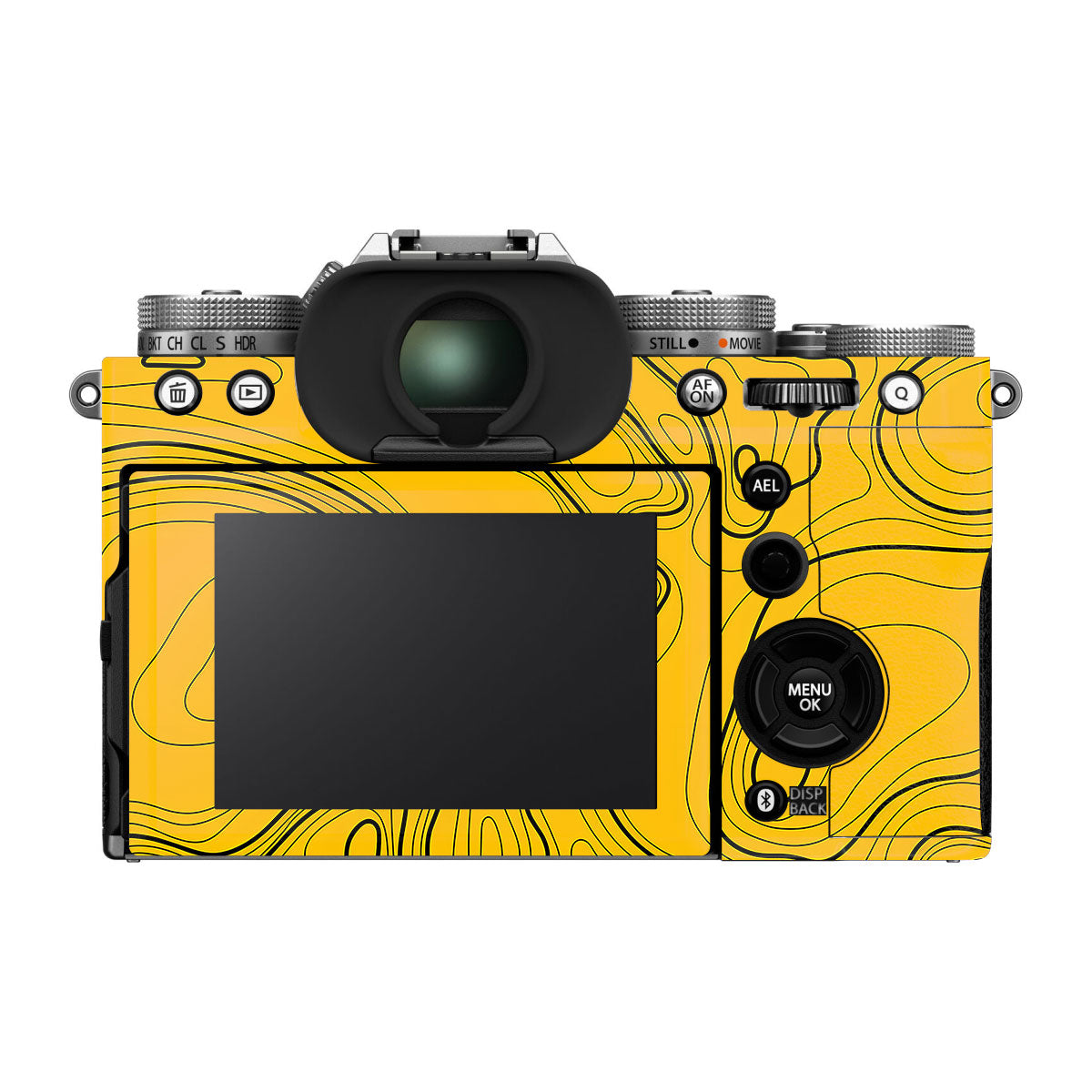 Topographic Map Pattern FujiFilm X-T5 Camera Skin