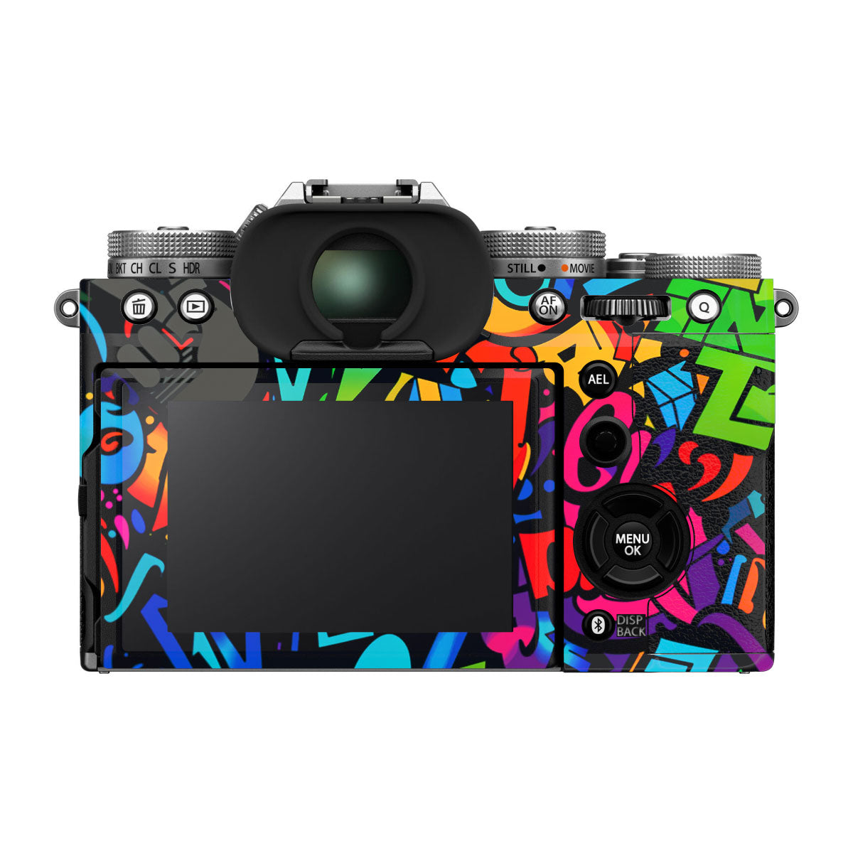 Colorful Urban Street Art Lettering FujiFilm X-T5 Camera Skin