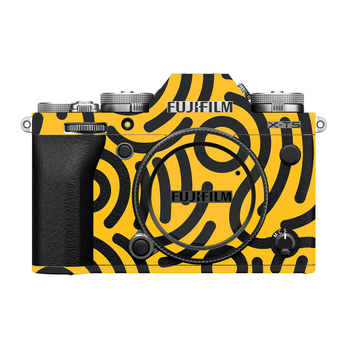 Minimal Yellow Wave FujiFilm X-T5 Camera Skin
