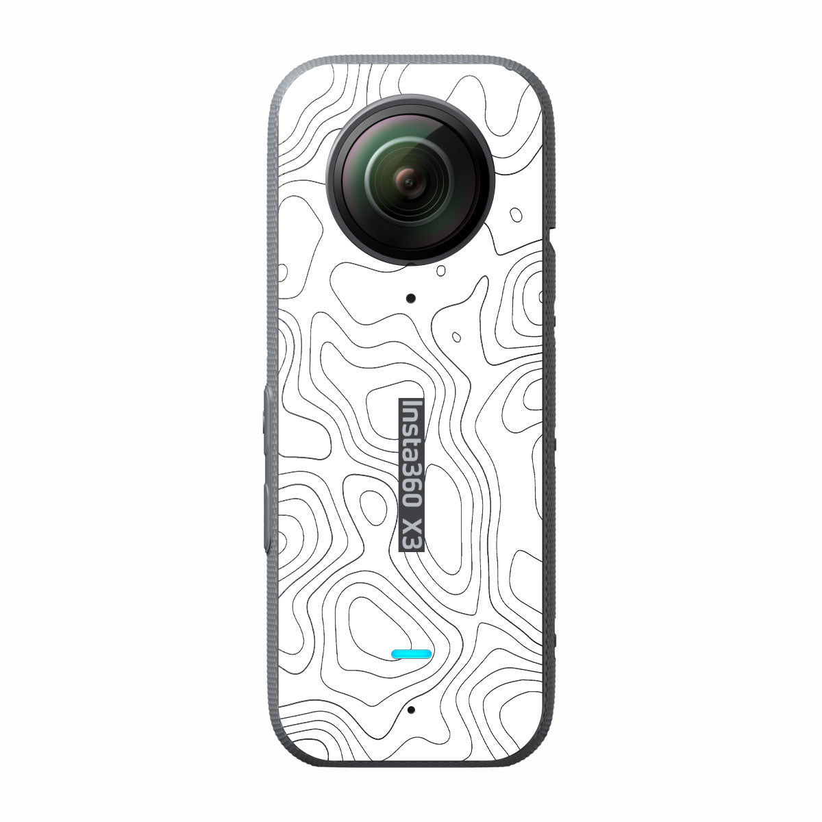 White Contour Design Insta360 X3 Camera Skins