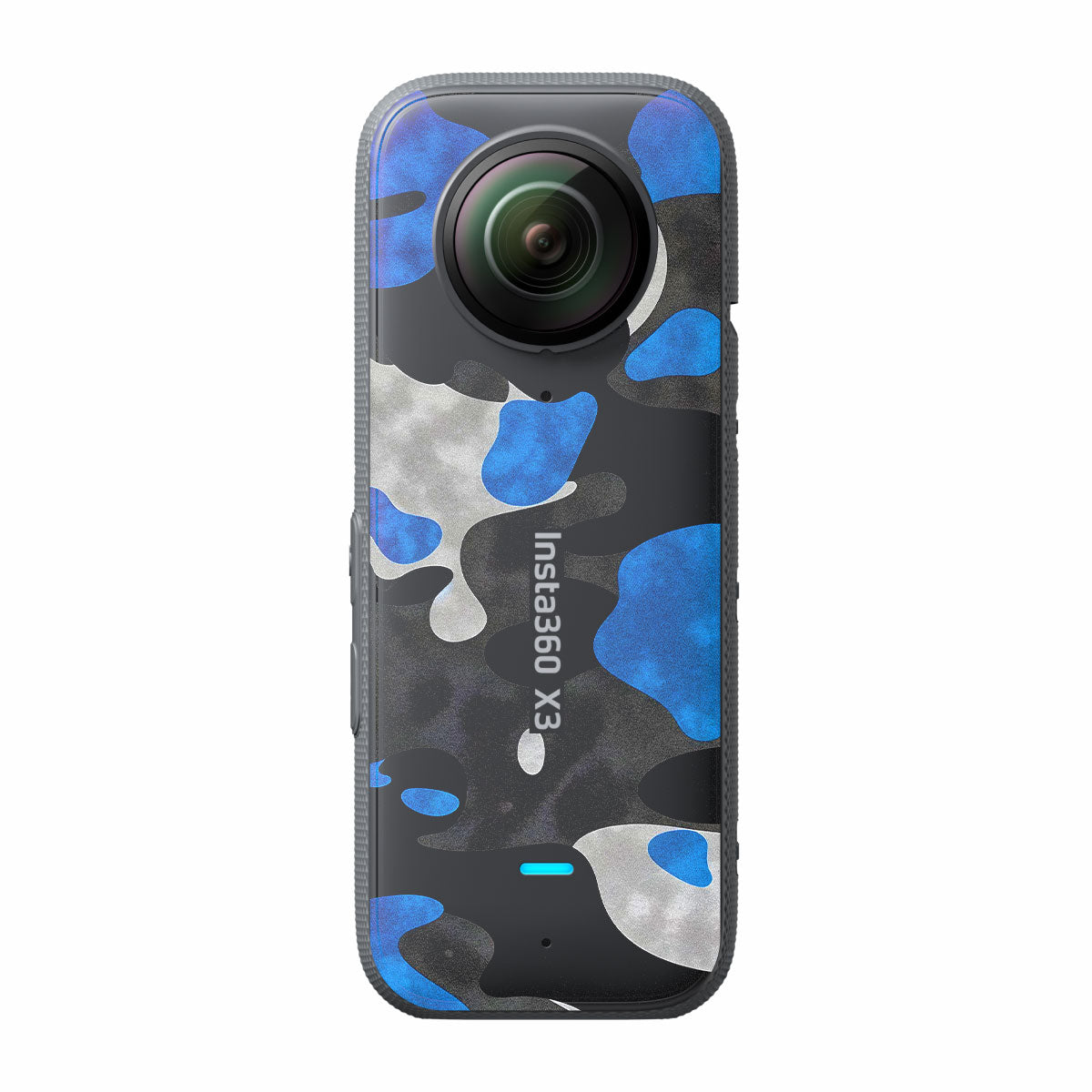 Blue Grey Camo Insta360 X3 Camera Skins
