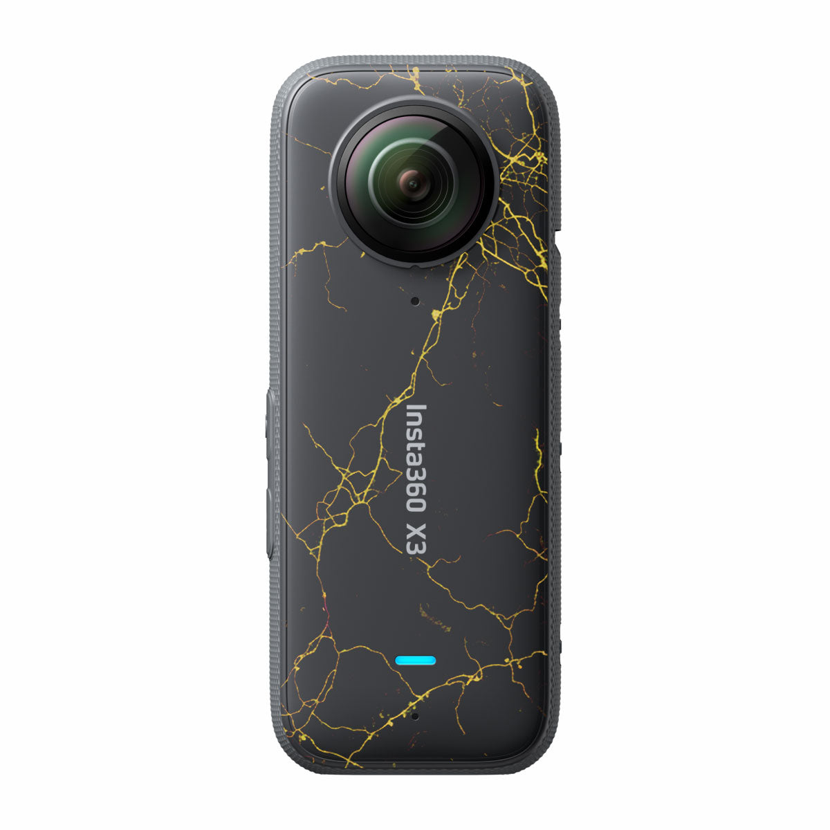 Electric Gold Veins Insta360 X3 Camera Skins