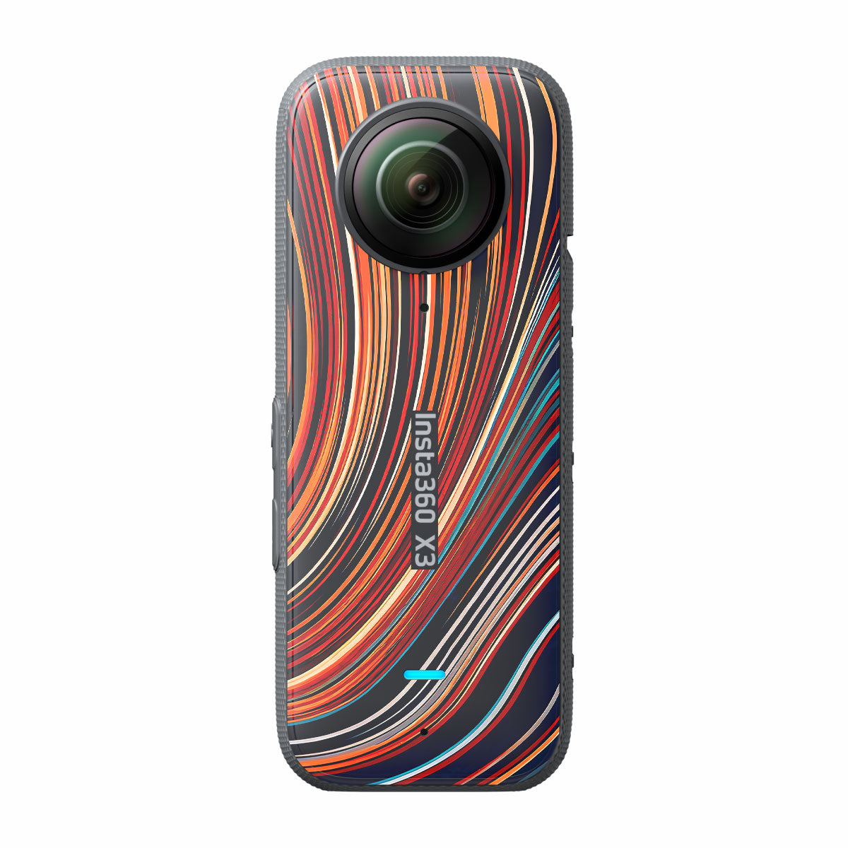 Retro Abstract Striped Swirl Insta360 X3 Camera Skins