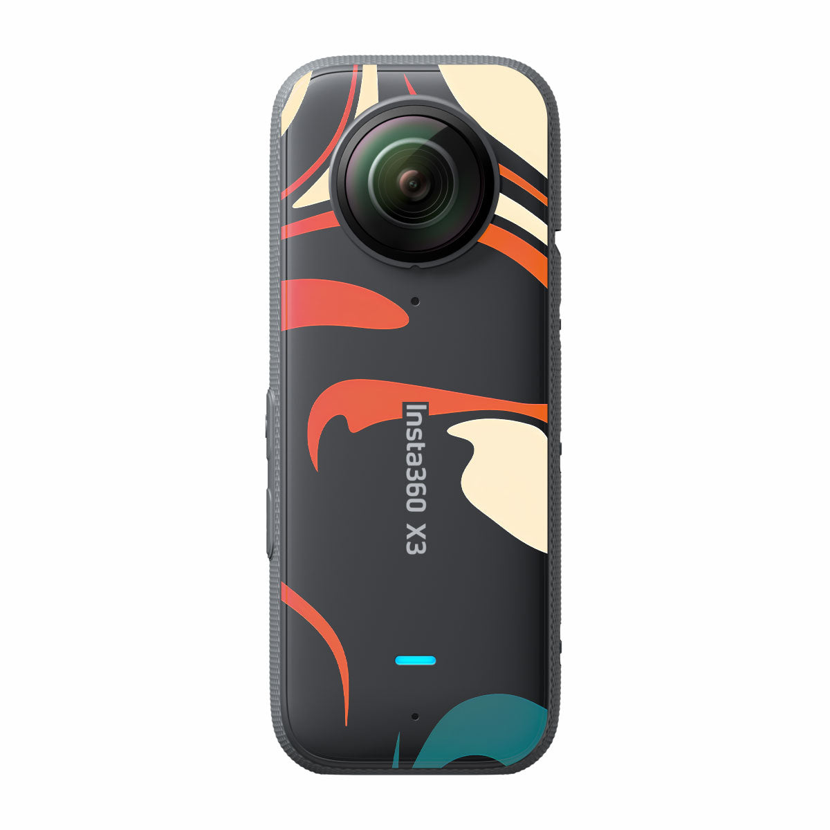 Mid-Century Abstract Swirl Insta360 X3 Camera Skins