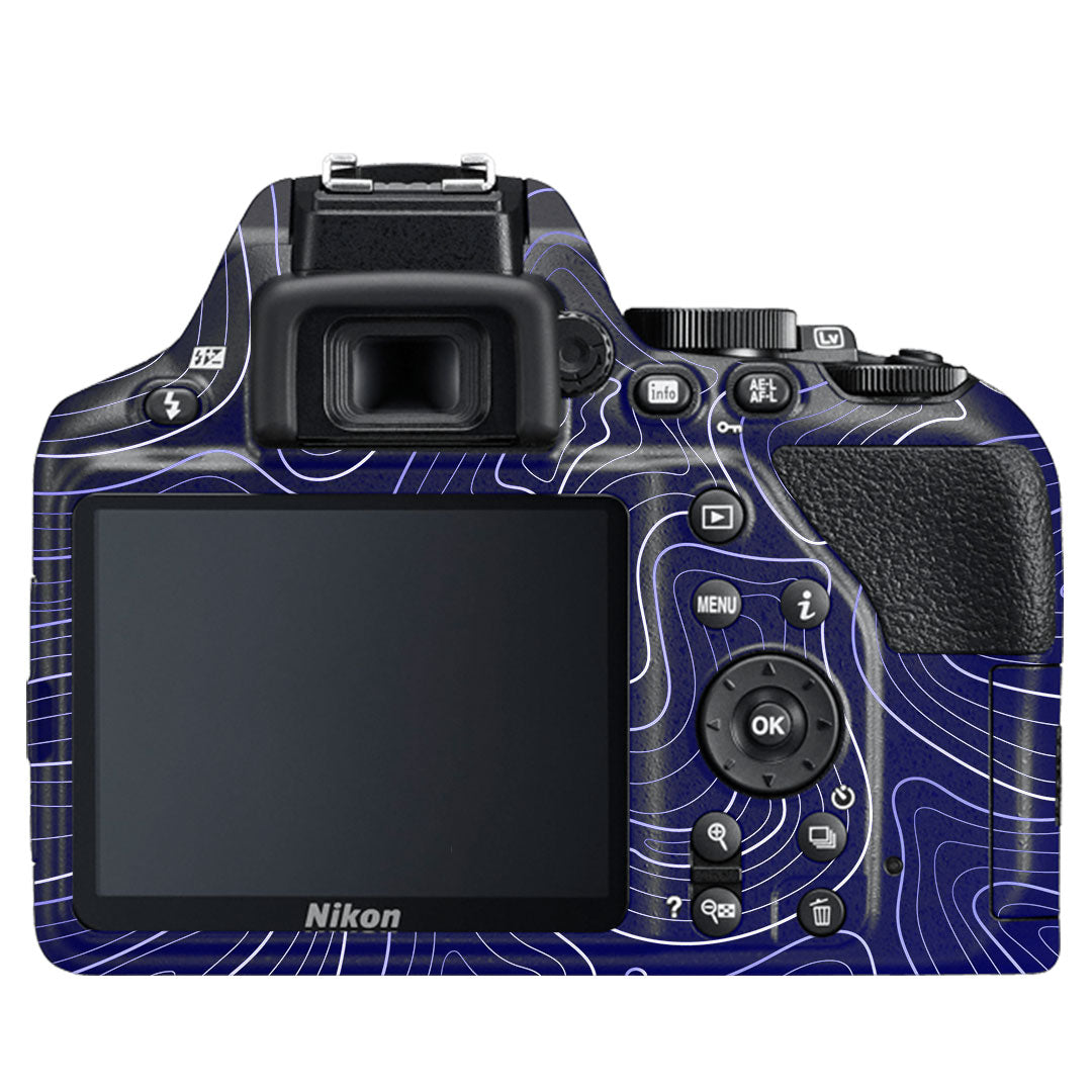 Deep Blue Contour Nikon D3500 Camera Skin