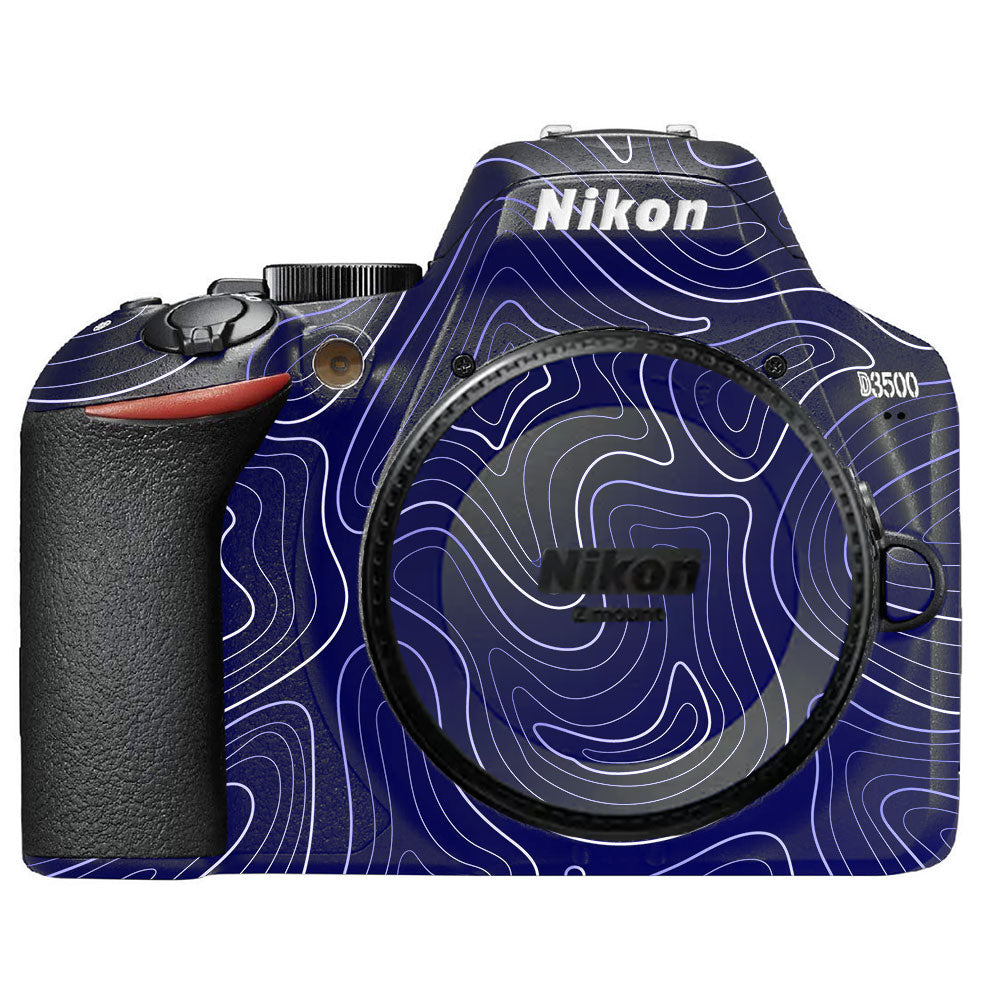 Deep Blue Contour Nikon D3500 Camera Skin