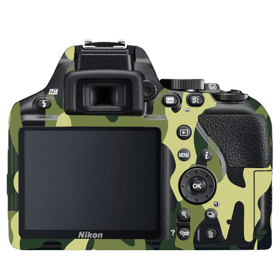 Forest Green Camo Nikon D3500 Camera Skin
