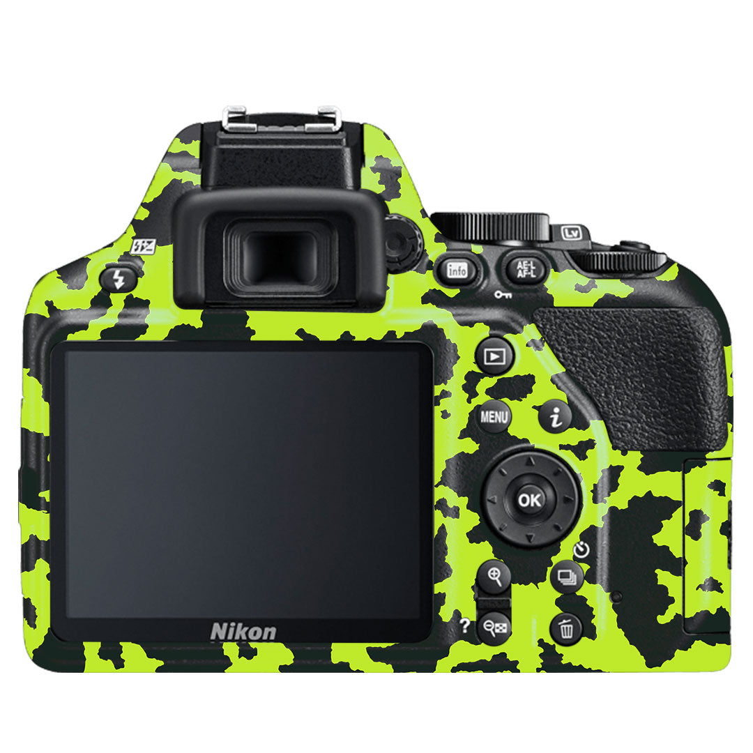 Neon Green Splatter Nikon D3500 Camera Skin