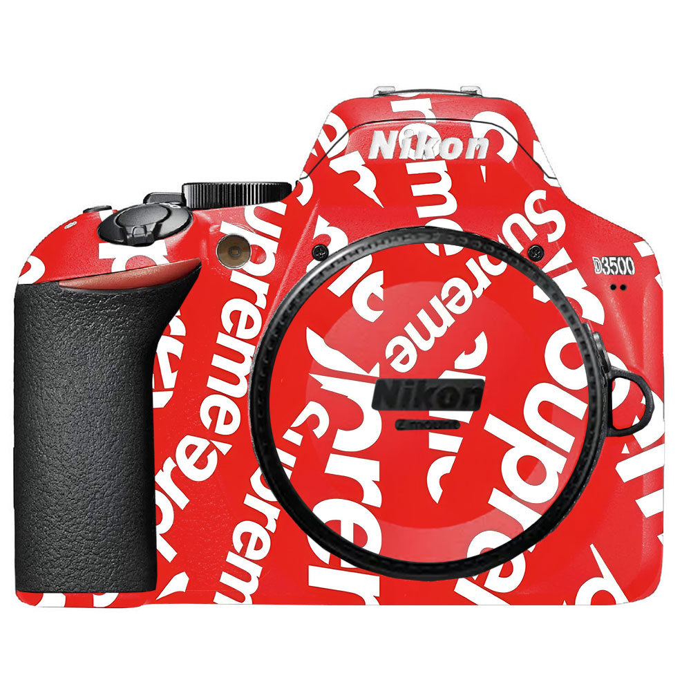 Supreme Red Nikon D3500 Camera Skin