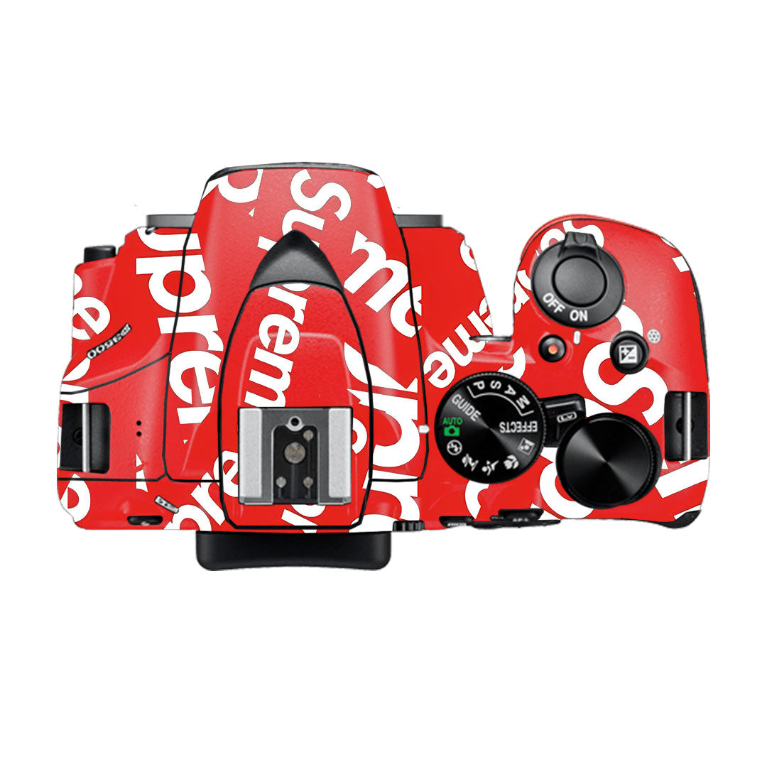 Supreme Red Nikon D3500 Camera Skin
