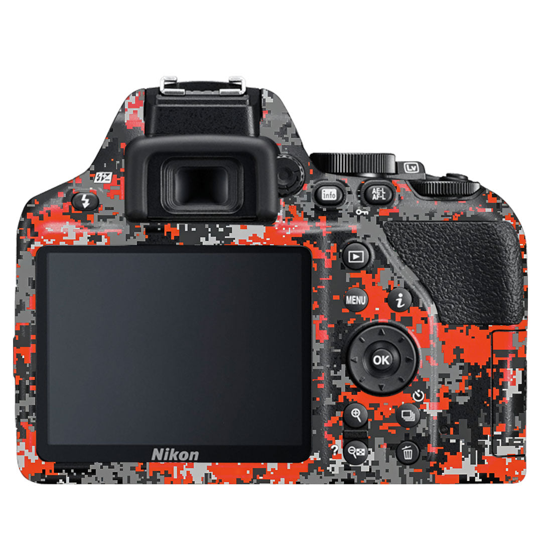 Inferno Pixel Nikon D3500 Camera Skin