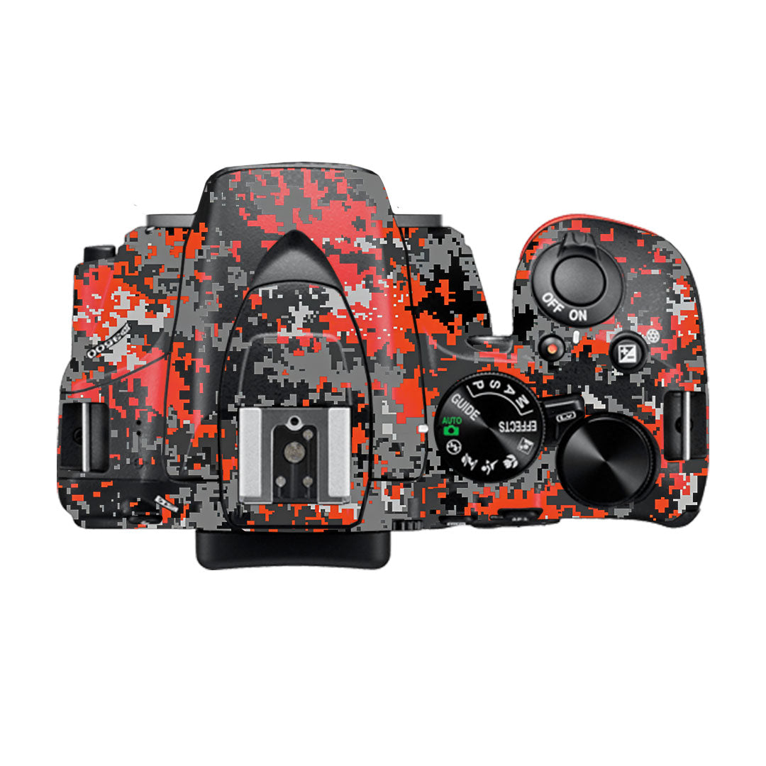 Inferno Pixel Nikon D3500 Camera Skin