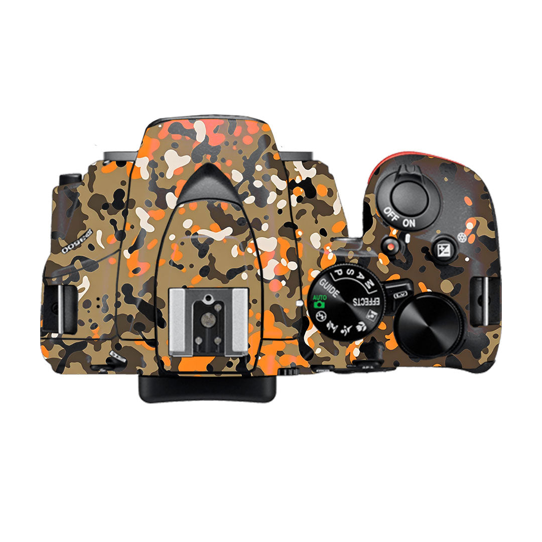 Orange Brown Spot  Nikon D3500 Camera Skin