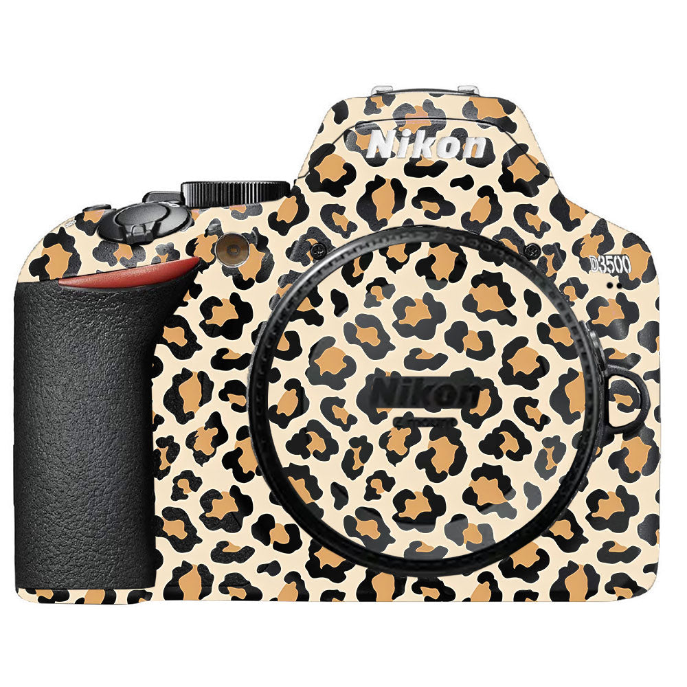 Sandy Leopard Spots Nikon D3500 Camera Skin