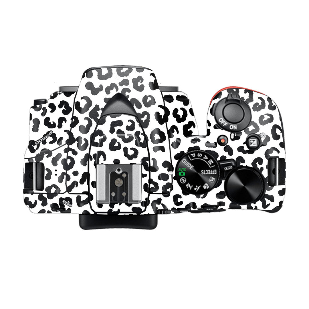 White Leopard Nikon D3500 Camera Skin