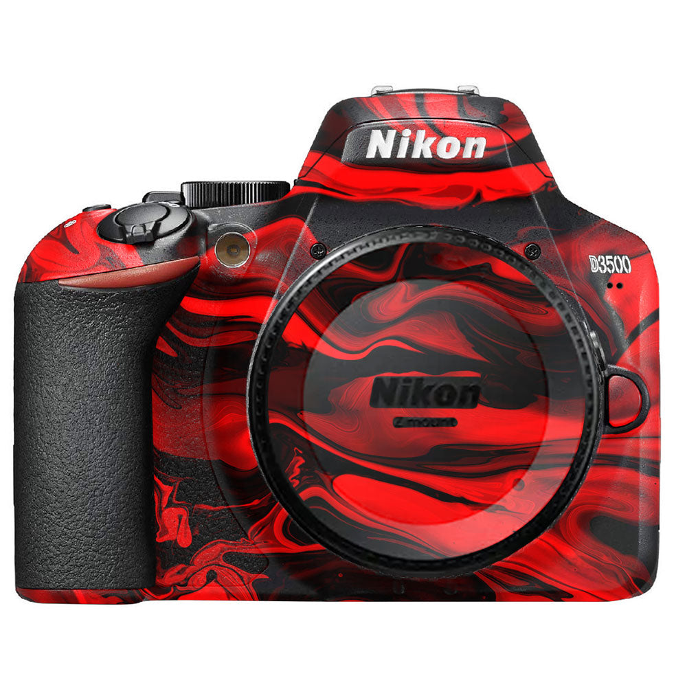 Red Lava Flow Nikon D3500 Camera Skin
