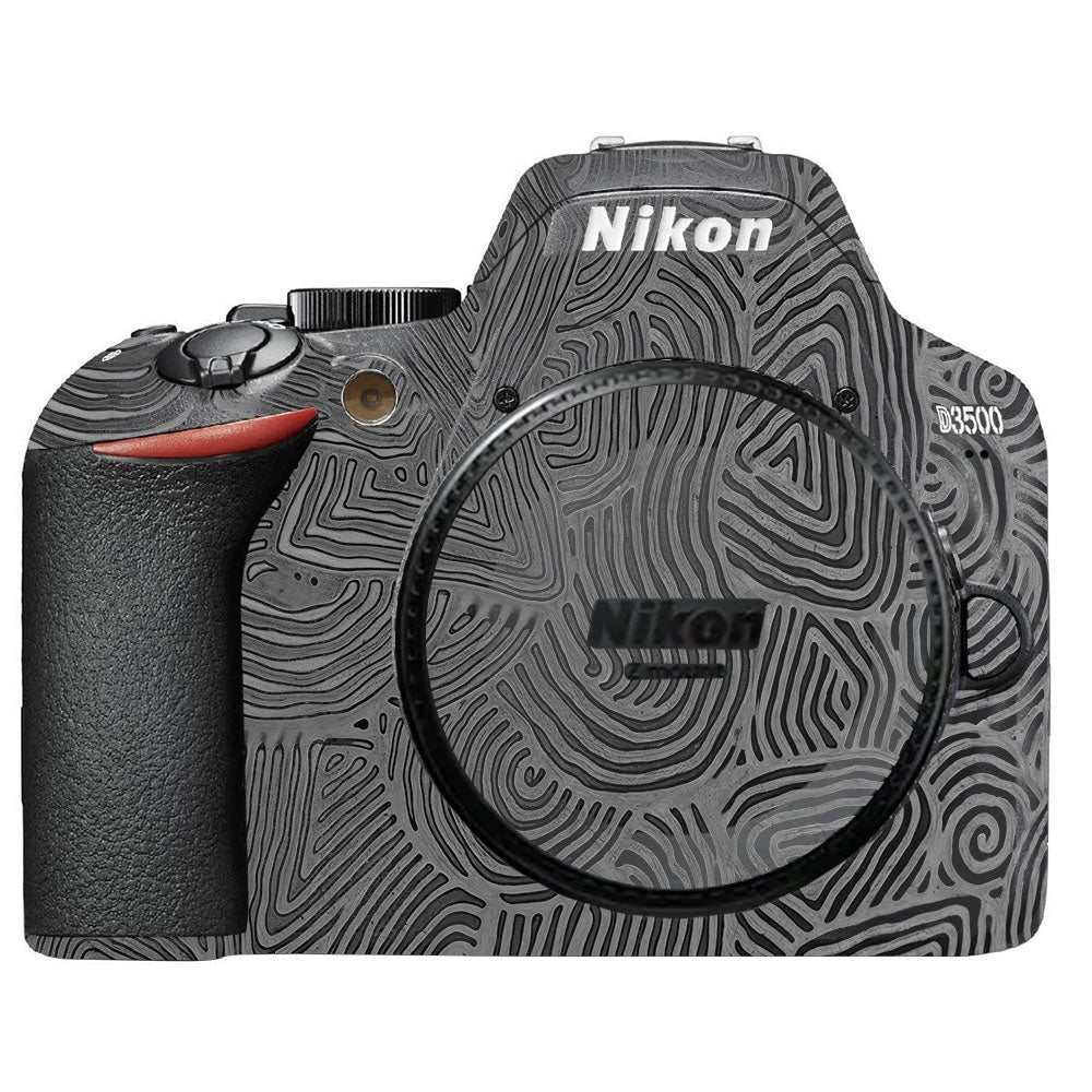 Monochrome Line Maze Nikon D3500 Camera Skin
