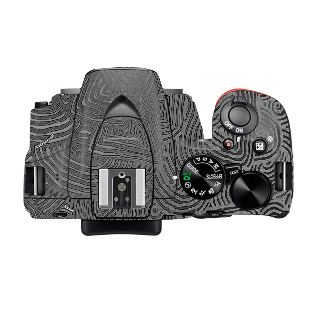Monochrome Line Maze Nikon D3500 Camera Skin