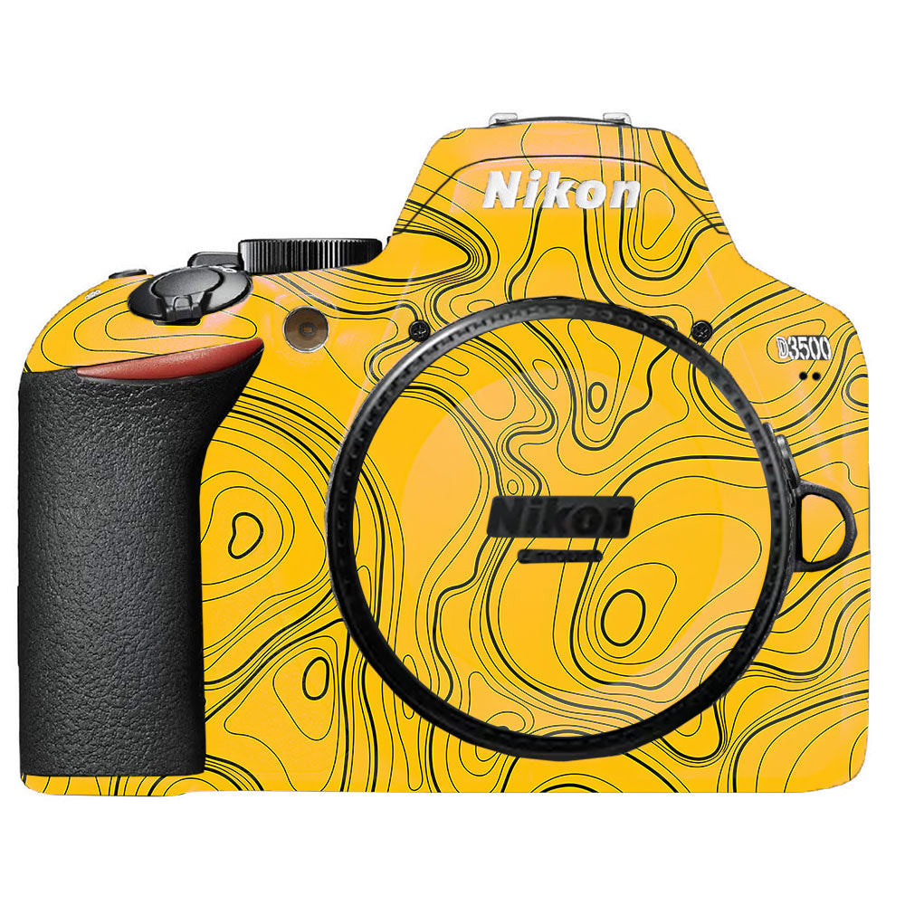 Topographic Map Pattern Nikon D3500 Camera Skin