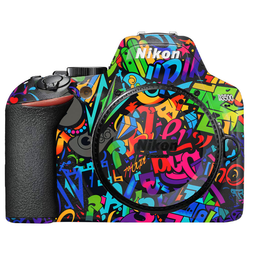 Colorful Urban Street Art Lettering Nikon D3500 Camera Skin