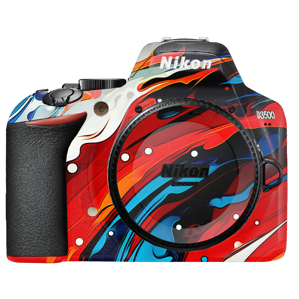 Fire & Ice Flow Nikon D3500 Camera Skin