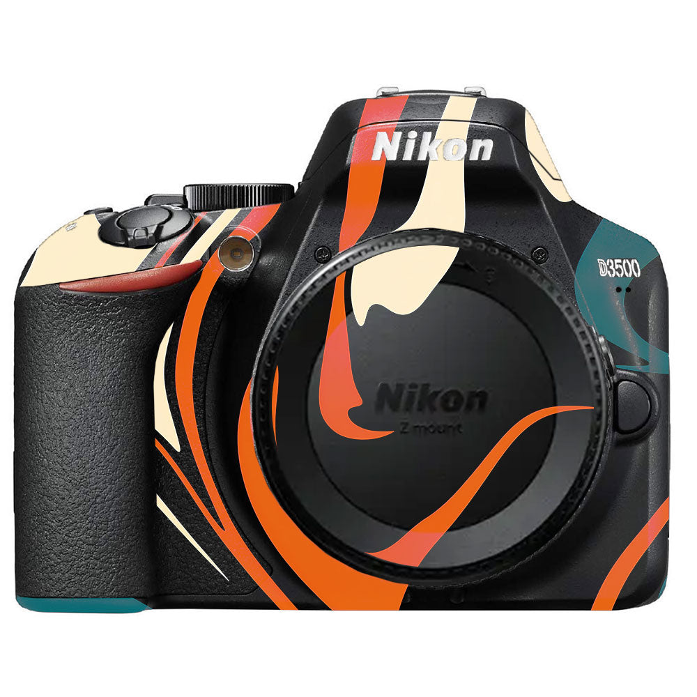 Mid-Century Abstract Swirl Nikon D3500 Camera Skin