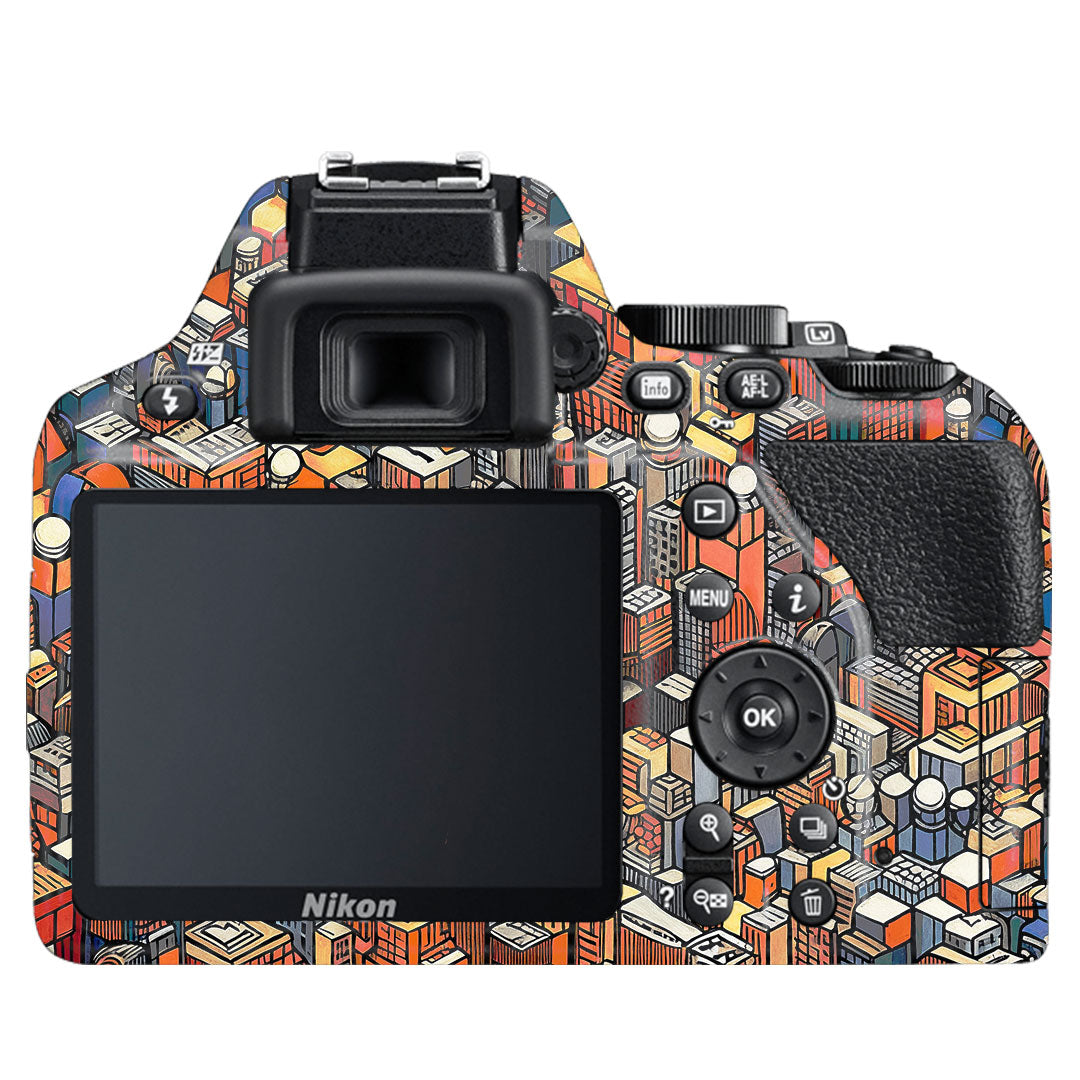 Isometric Cityscape Nikon D3500 Camera Skin