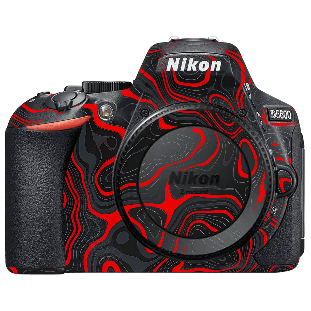 Crimson Waves Nikon D5600 Camera Skin