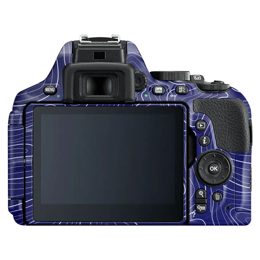 Deep Blue Contour Nikon D5600 Camera Skin