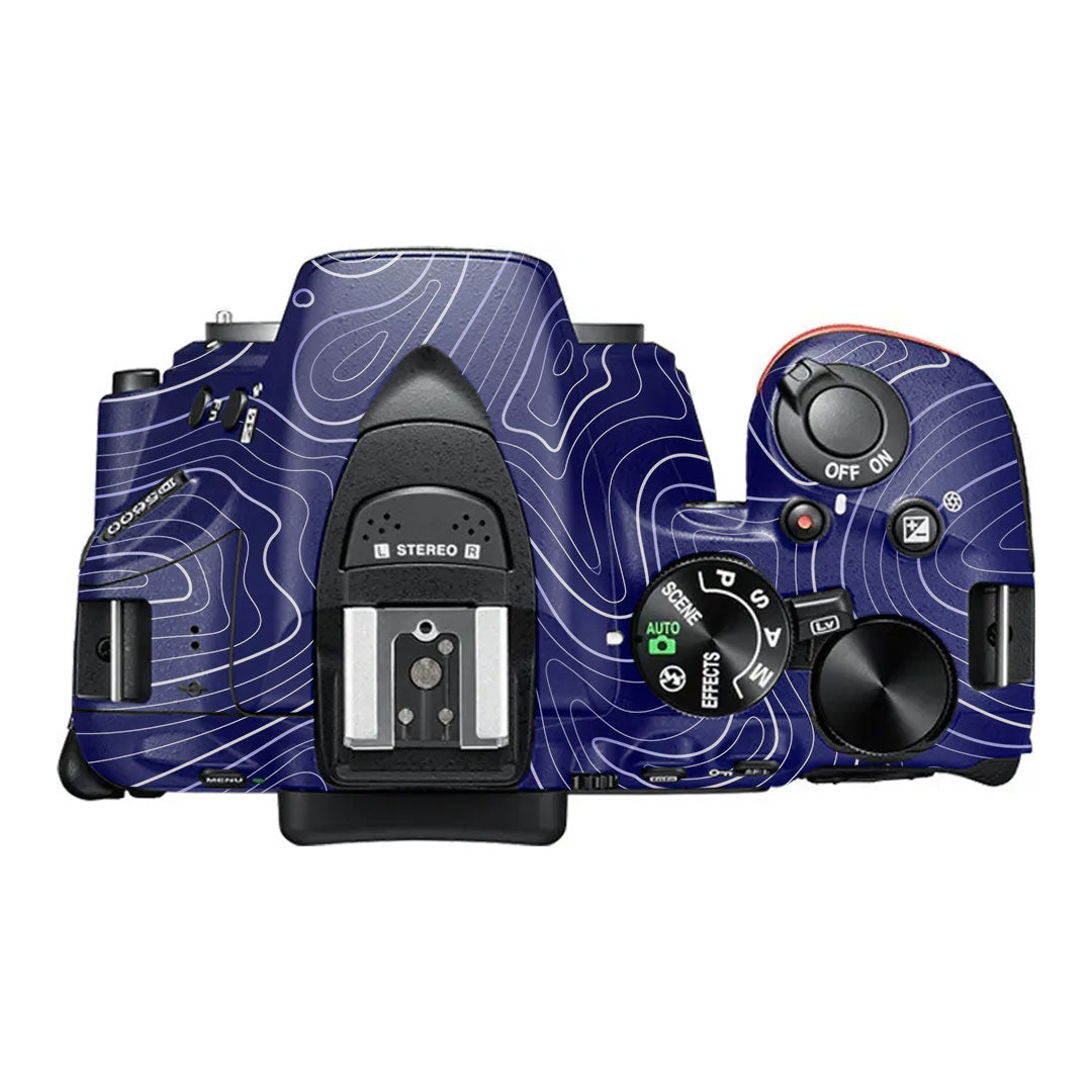 Deep Blue Contour Nikon D5600 Camera Skin