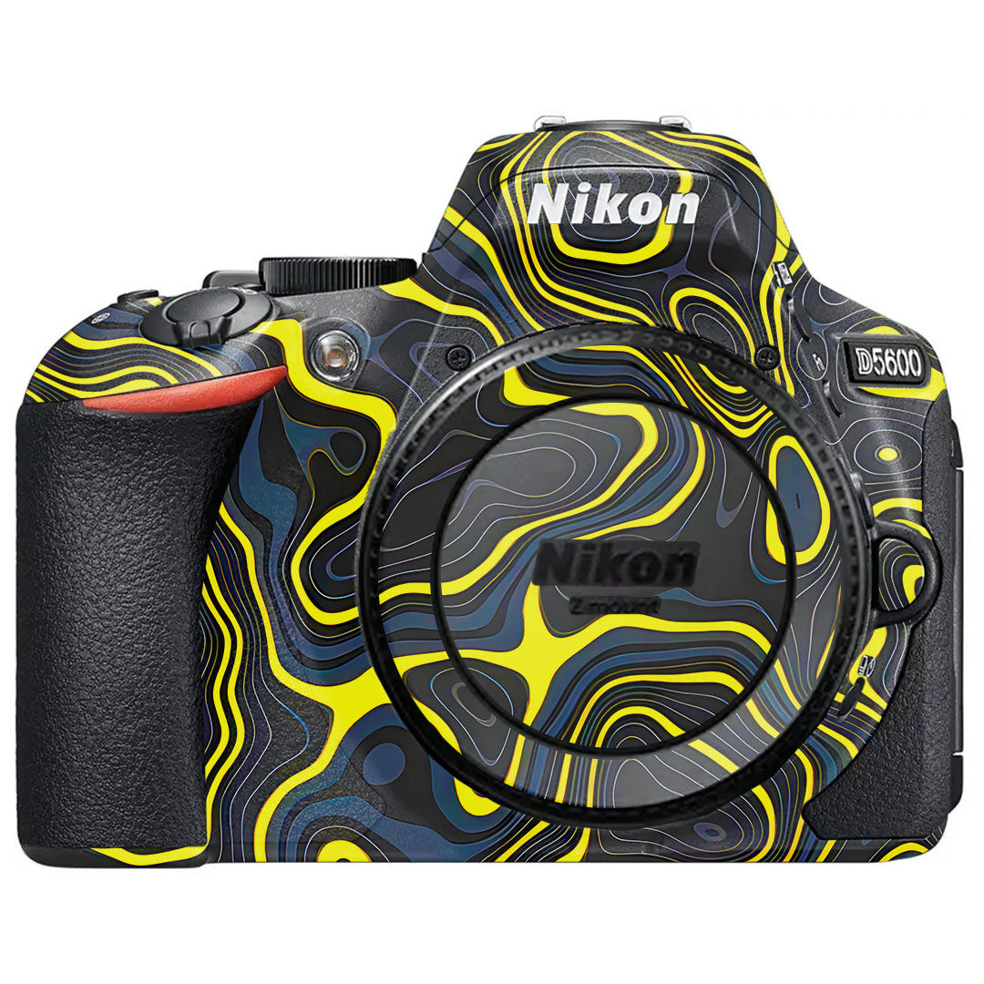 Neon Lava Contours Nikon D5600 Camera Skin