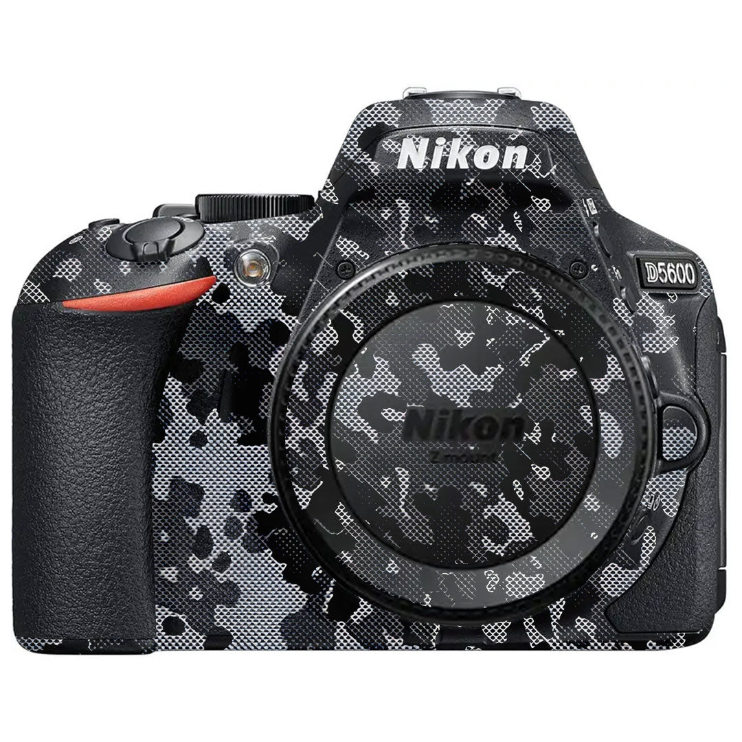Stealth Grey Camo Nikon D5600 Camera Skin