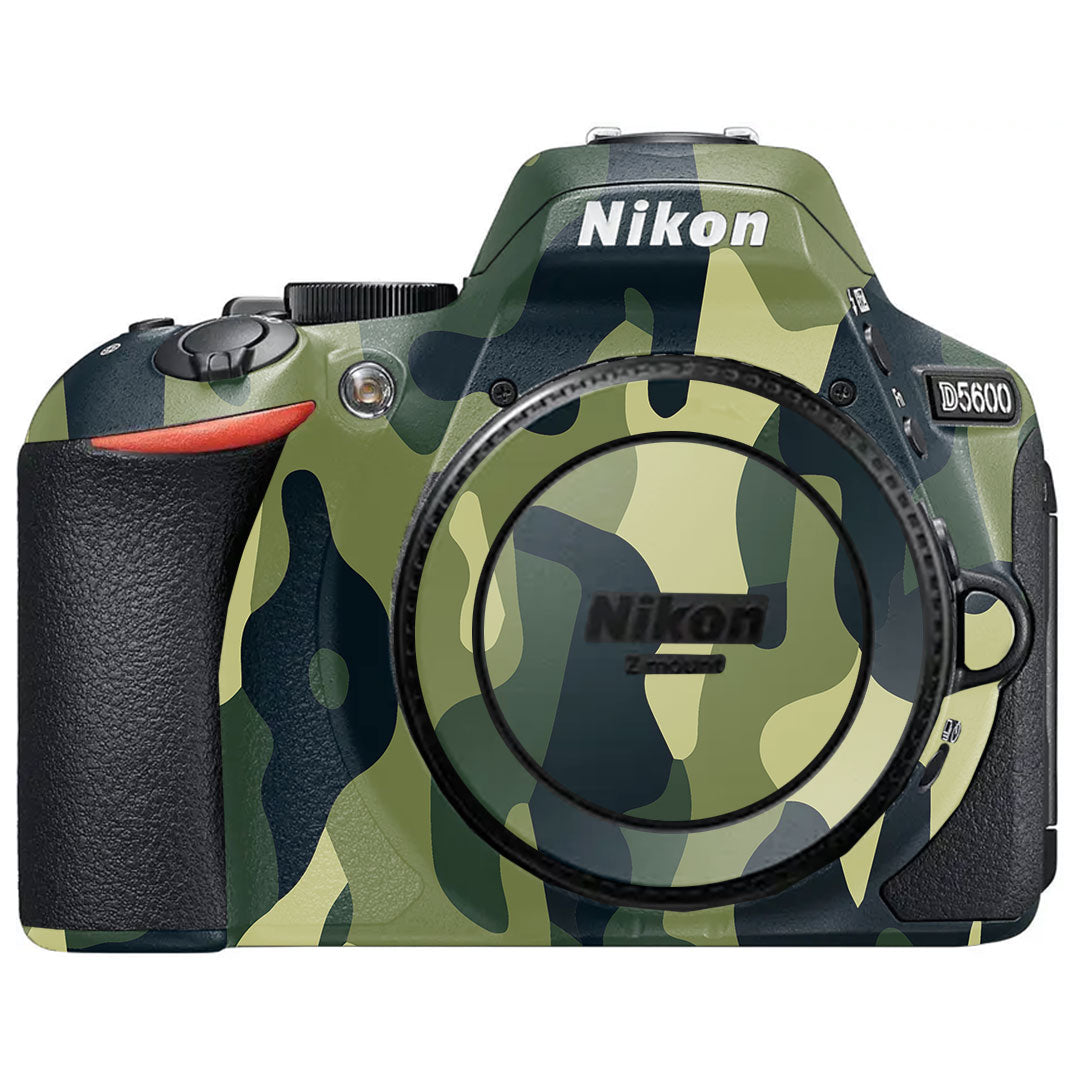 Forest Green Camo Nikon D5600 Camera Skin