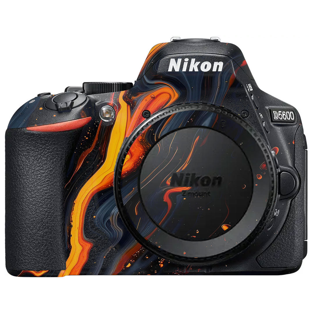 Lava Marble Nikon D5600 Camera Skin