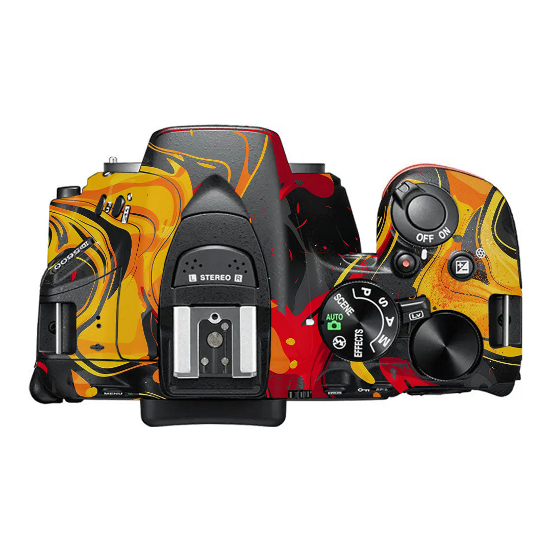 Lava Burst Nikon D5600 Camera Skin