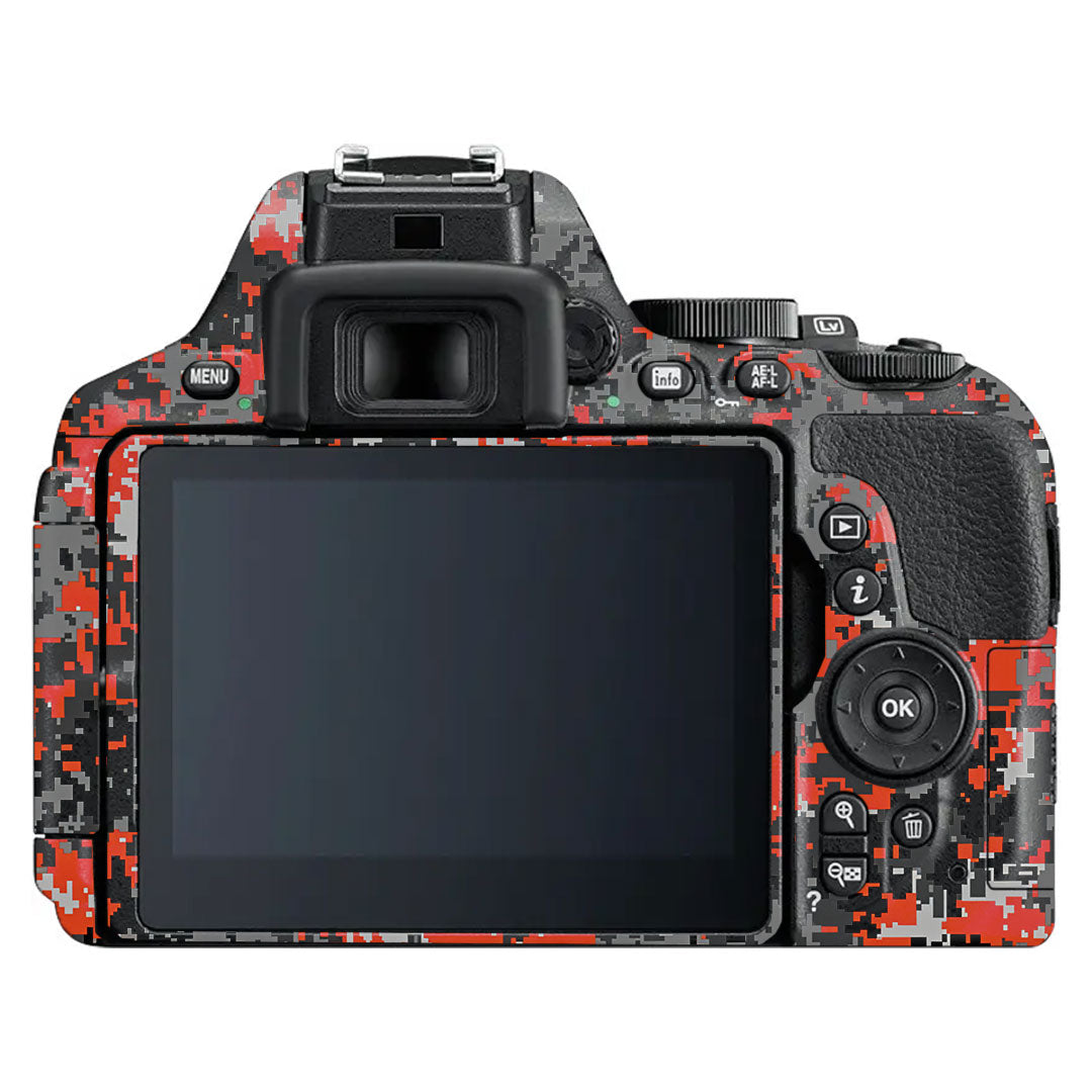 Inferno Pixel Nikon D5600 Camera Skin
