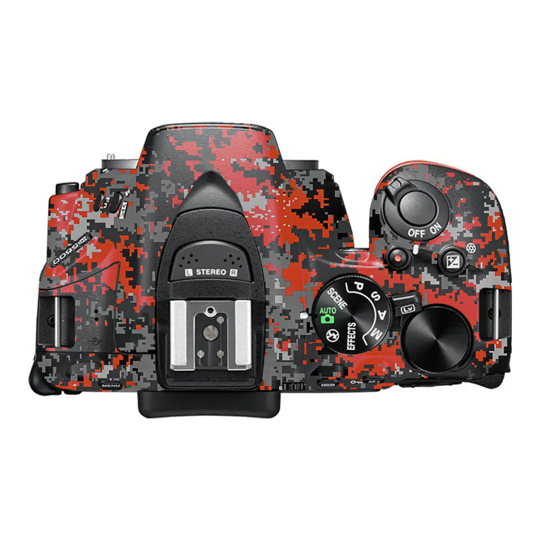 Inferno Pixel Nikon D5600 Camera Skin