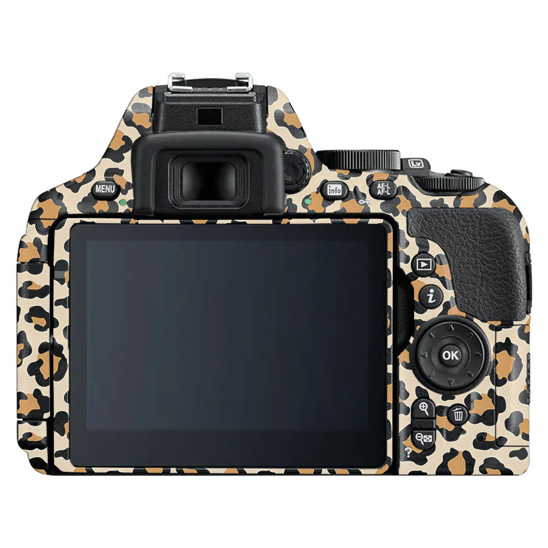 Sandy Leopard Spots Nikon D5600 Camera Skin