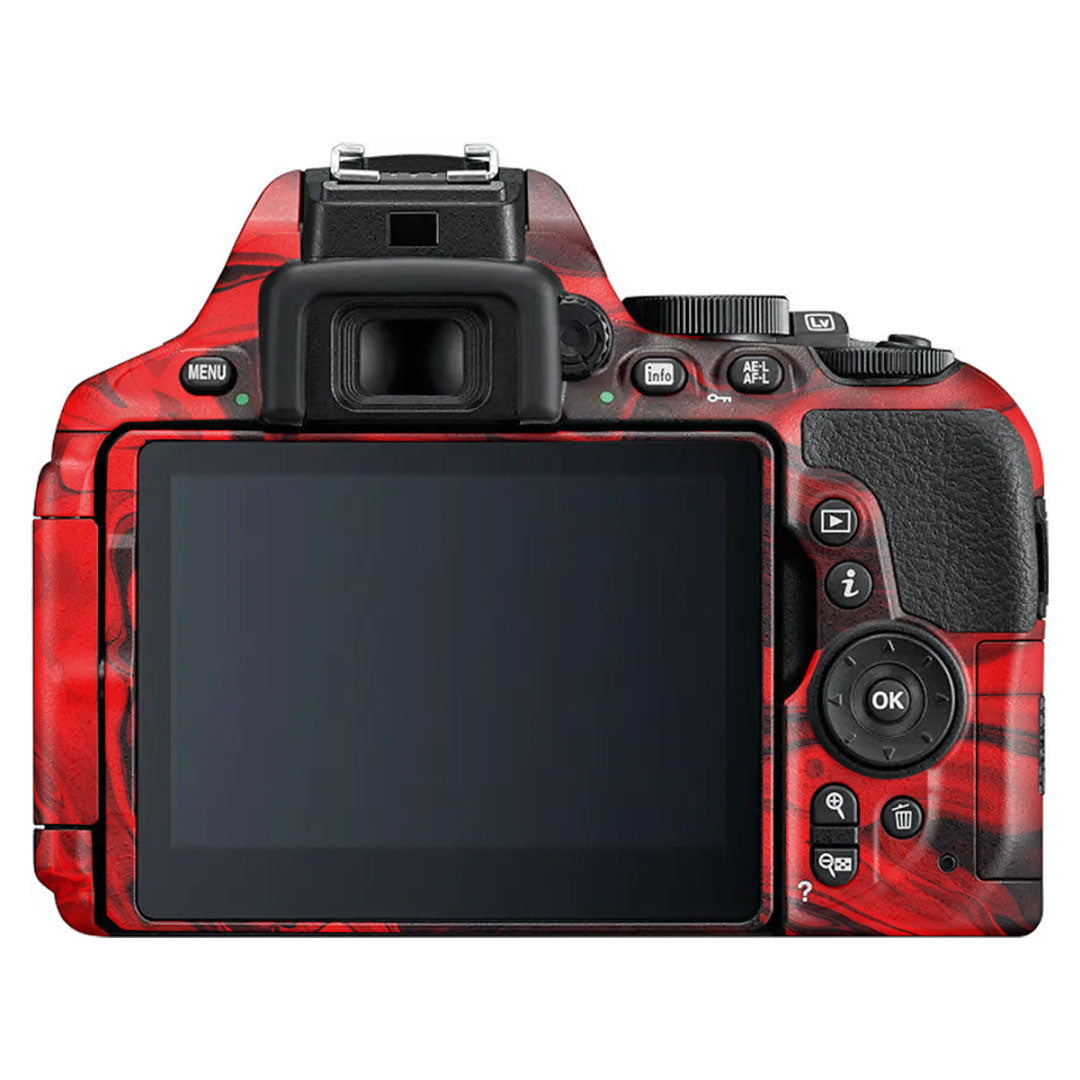 Red Lava Flow Nikon D5600 Camera Skin