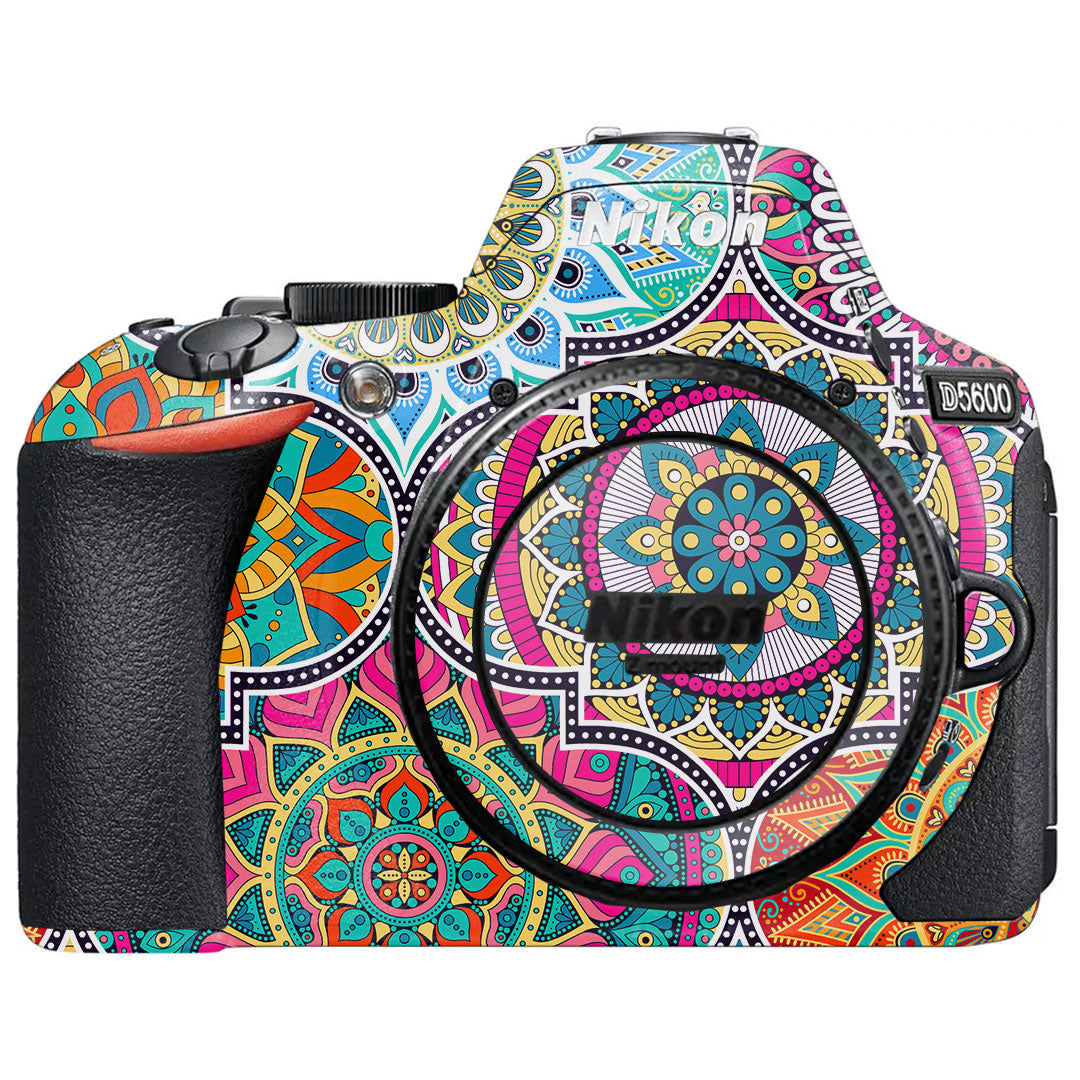 Boho Mandala Tile Pattern Nikon D5600 Camera Skin