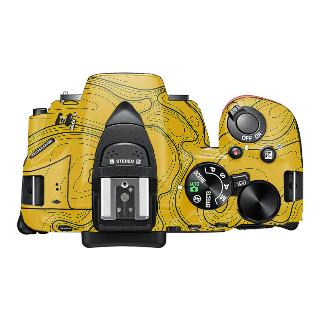 Topographic Map Pattern Nikon D5600 Camera Skin